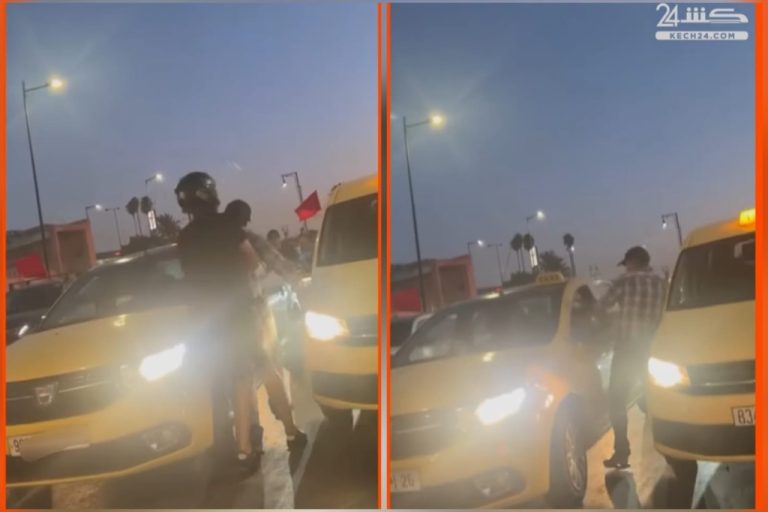 متى تتوقف مهازل “طاكسيات” مراكش؟ .. شجار صادم بين سائقين بالشارع العام + ڤيديو – Kech24: Morocco News – كِشـ24 : جريدة إلكترونية مغربية